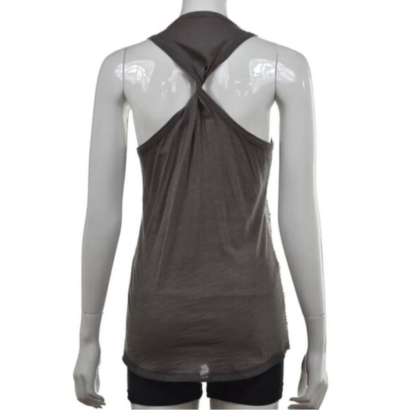 Rachel Roy Women’s Tank Top Large Gray Silver 100% Cotton Contemporary Sequin - Picture 4 of 13